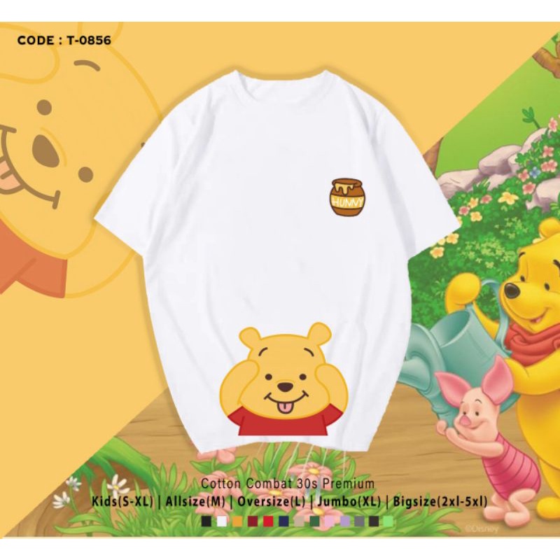 KAOS POOH MADU/T-SHIRT KATUN POOH MADU