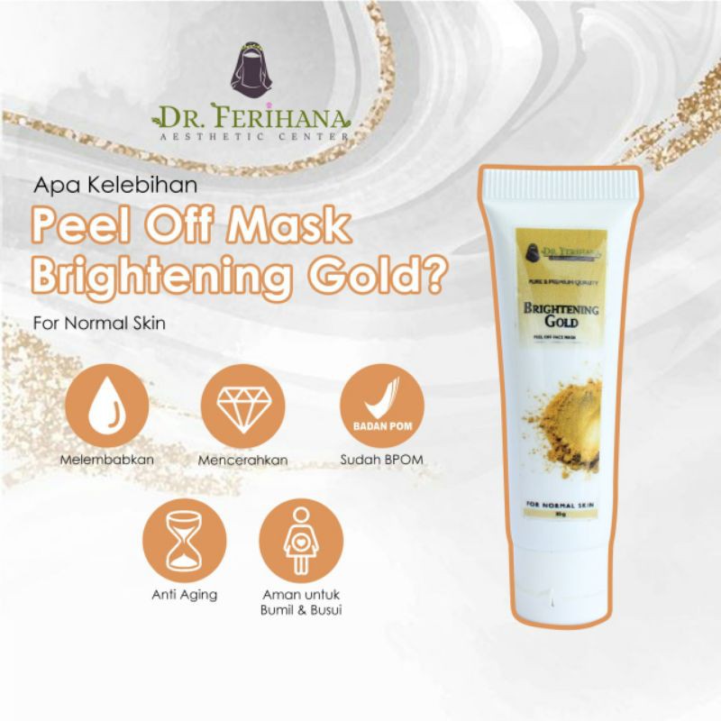 (KSH) Brightening Gold Peel Off Mask tube 20g