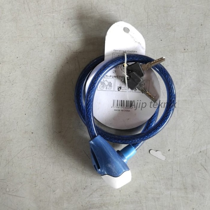 Kunci gembok rantai ban sepeda gembok roda sepeda cable lock