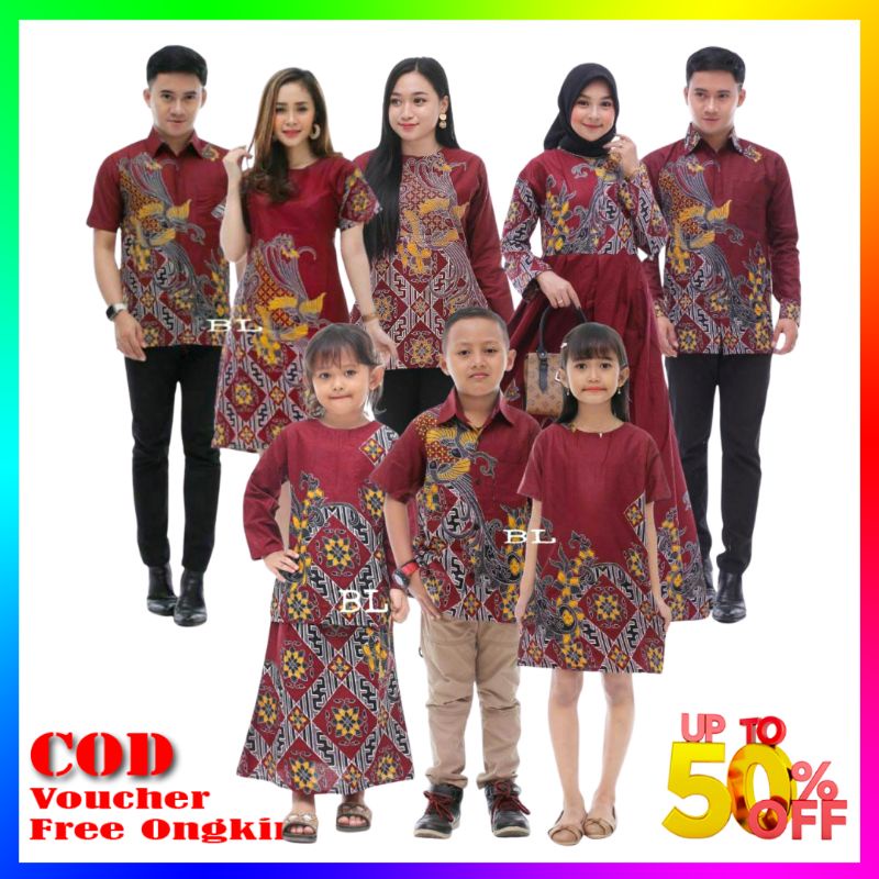 [PROMO MINGGU INI] SETELAN KELUARGA TERLENGKAP baju batik couple keluarga seragam batik keluarga kemeja batik gamis blouse tunik batik set pakaian keluarga BY BATIK PITTO