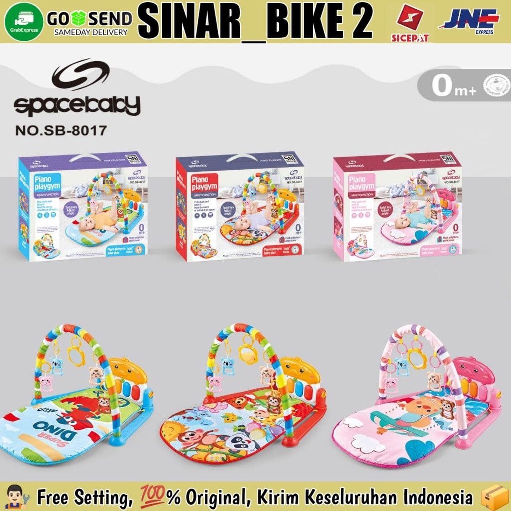 Baby Gym Musik Set SPACEBABY SB 8017 PIANO PLYGYM Matras Mainan Piano