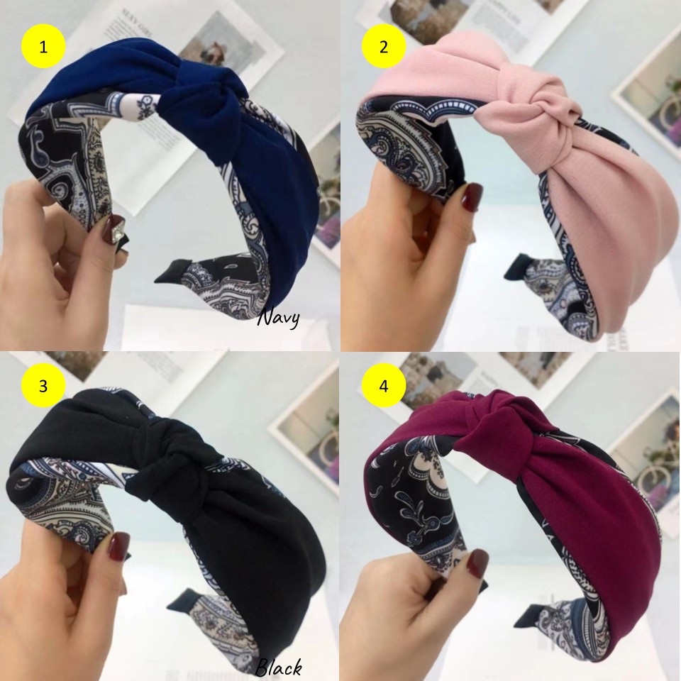 Bando Korea / Bando Wanita / Bandana Wanita / Bando Bandana Evie