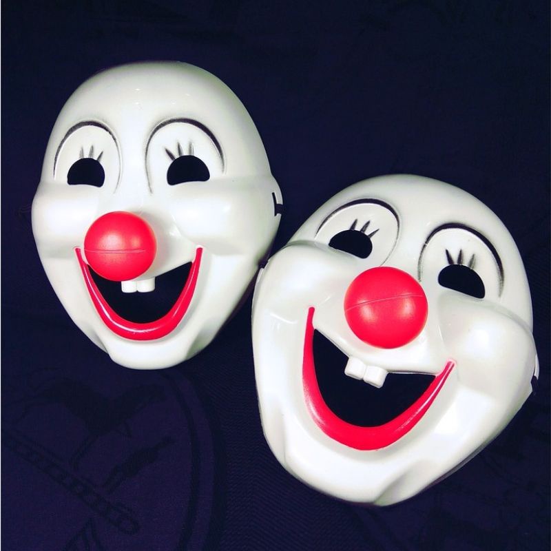 Topeng Badut Hidung Merah Topeng Joker Anonymous Mainan Anak