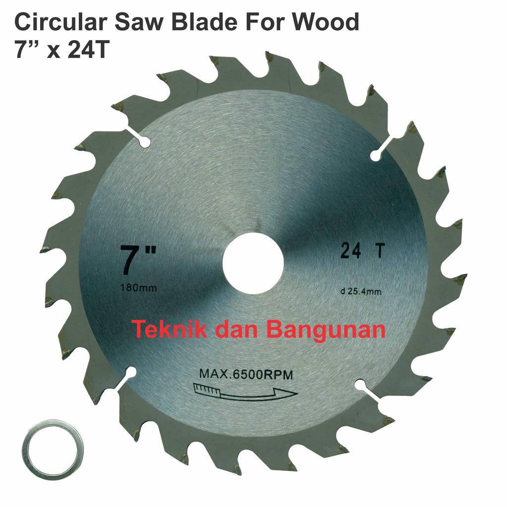Circular Saw Blade S.T 7"x24T (For Wood)