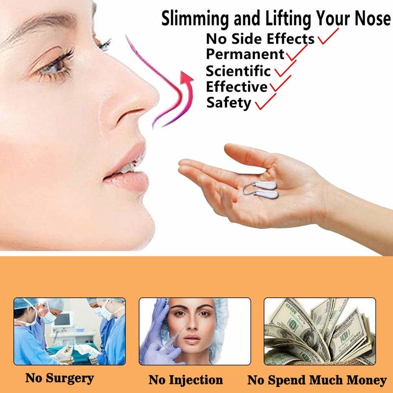 [1Piece Soft Soft Silicone Nose Clip Corrector][Pain-Free Nose Bridge Straightener Corrector] [Make up Tools]