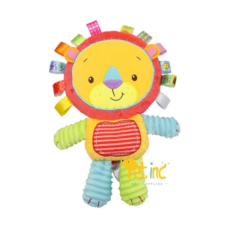 JUSTIN LION SLEEP BUDDY SQUEAKY AND RINGING TOY (BIG SIZE)