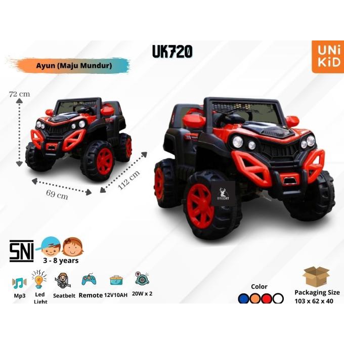 Mainan Mobil Aki Jeep Unikid Uk-720