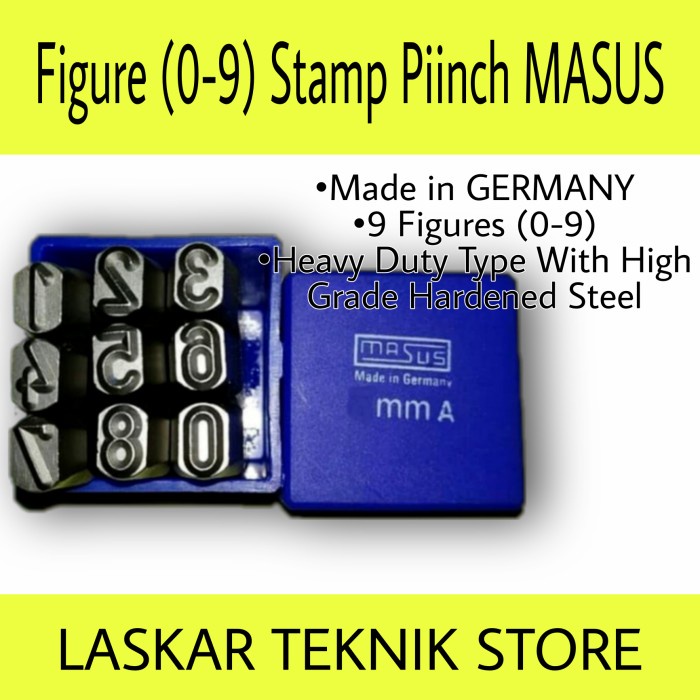 

Star Masus Alat Ketok Angka Set (0-9) Size 9 Mm Bergaransi