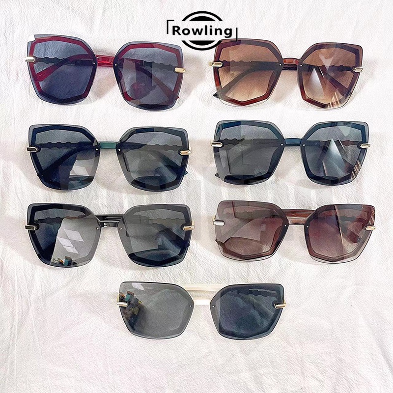 Rowling(ka-212)Kacamata  Hitam Terbaru Wanita No Frame Titanium  Style Kacamata Fashion Murah/Kacamata Sunglasses Import Wanita Kacamata Fashion