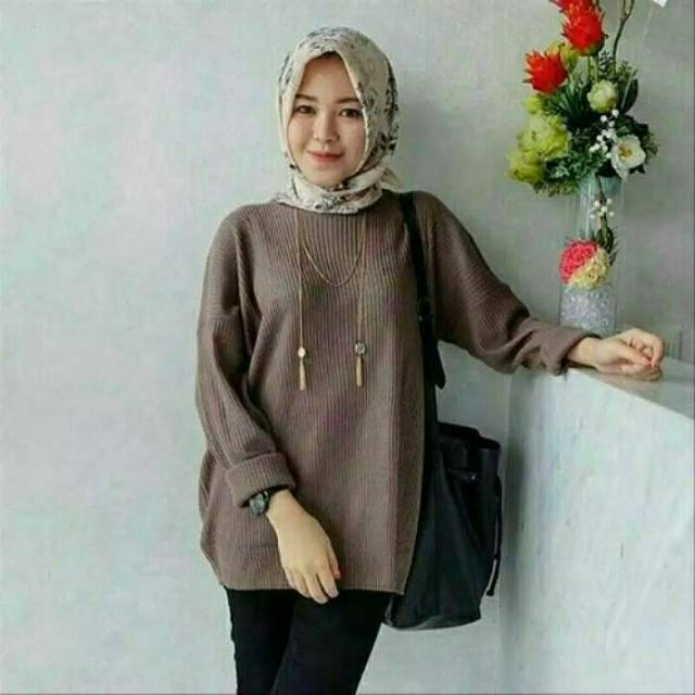 SWEATER RAJUT BOXY ABG PREMIUM ATASAN WANITA