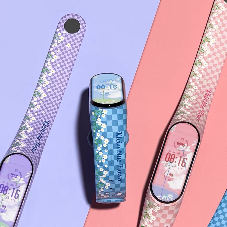 Strap Xiaomi Mi Band 7 6 5 4 3 Tali Pengganti Xiaomi Mi Band 7 6 5 4 3 Klien Flower Bunga Cantik