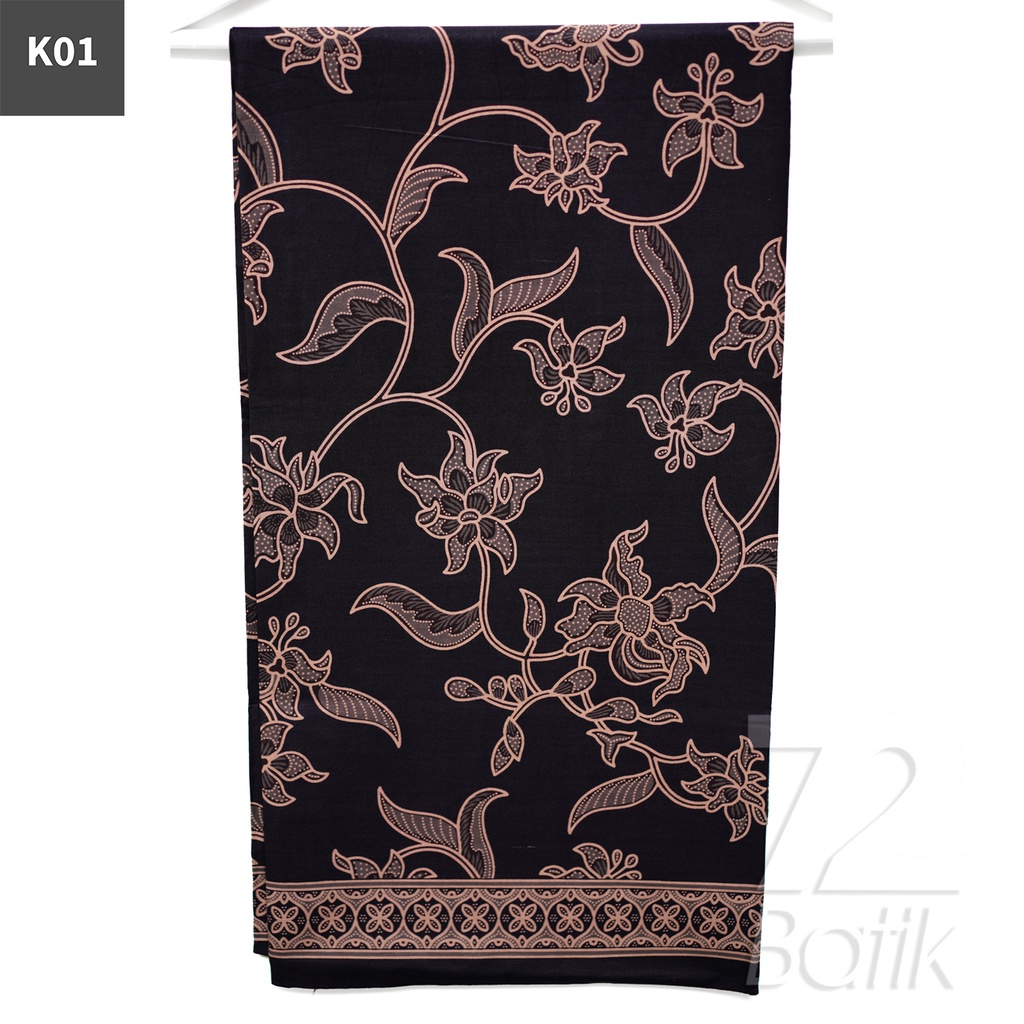 KAIN BATIK PREMIUM Bahan Katun Motif Kembang Mulyo Warna Cream 721176 Cap 72 Jarik Jarit Samping Kebat Panjang Batik Katun Modern Premium Bahan Seragam Batik Pernikahan Kantor Keluarga Murah Kamen Jadi Batik Bali Lembaran