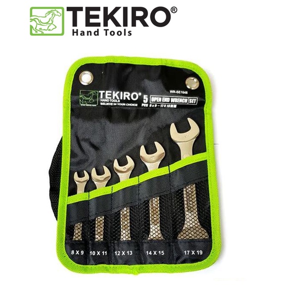 Tekiro Kunci Pas Set 5 Pc 8 - 19 Mm / Open End Wrench 5 Pc / Kunci Pas set Mini 5 Pc 8 - 19 Mm