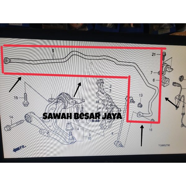 Spring Stabilizer - Besi Link Stabil Depan Honda Jazz S RS GE8 2008 2009 2010 2011 2012 2013 Origin