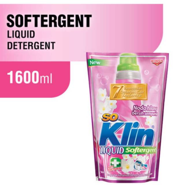 So Klin Liquid Softergent Deterjen cair So klin 1600ml 
