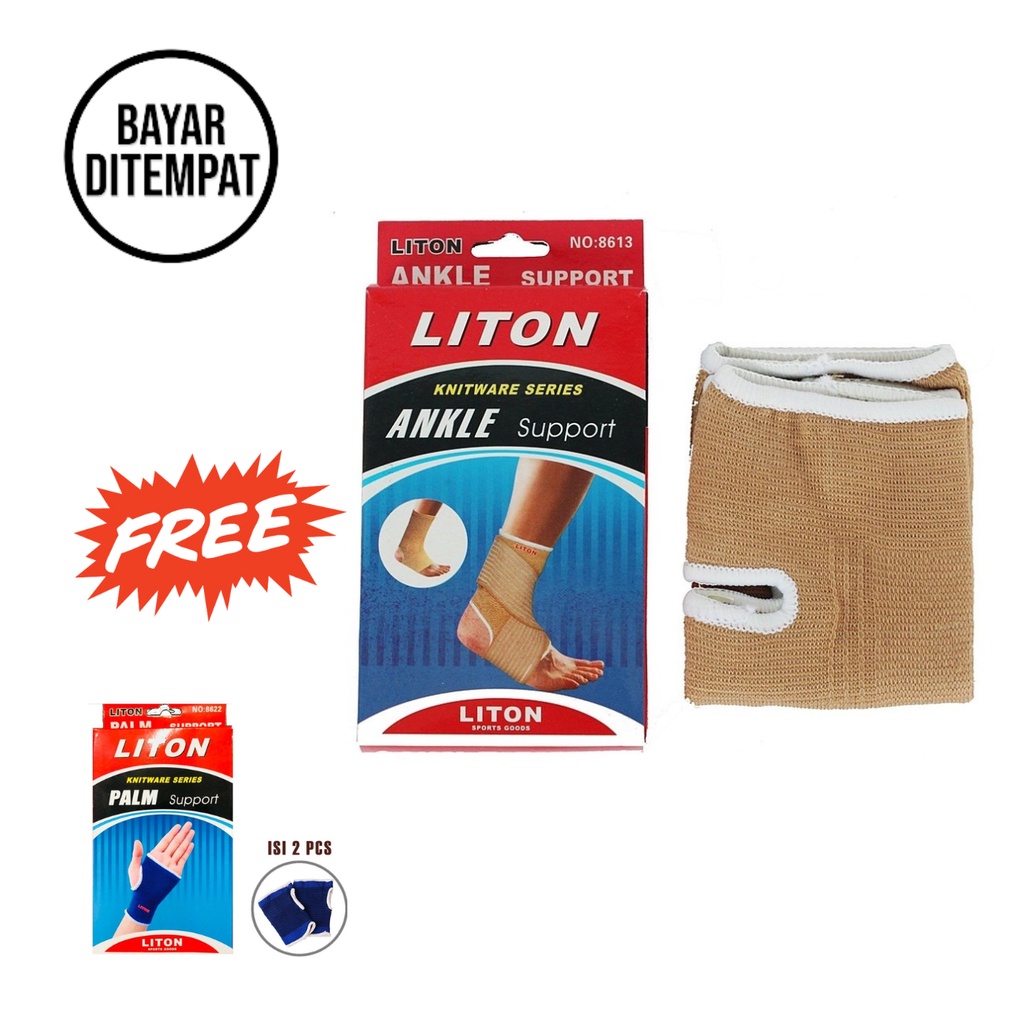 BWDO Liton Deker Pelindung Pergelangan Kaki Tumit Sehat Engkel Kaki Ankle Support Coklat + Liton Pal