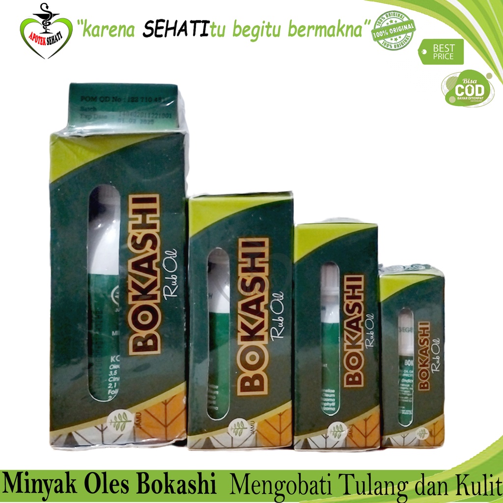 Minyak Oles Bokashi Rub Oil Obat Tradisional Nyeri Otot dan Sendi