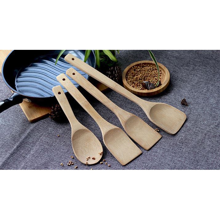 Spatula Bamboo sendok nasi bambu sodet sutil tahan panas