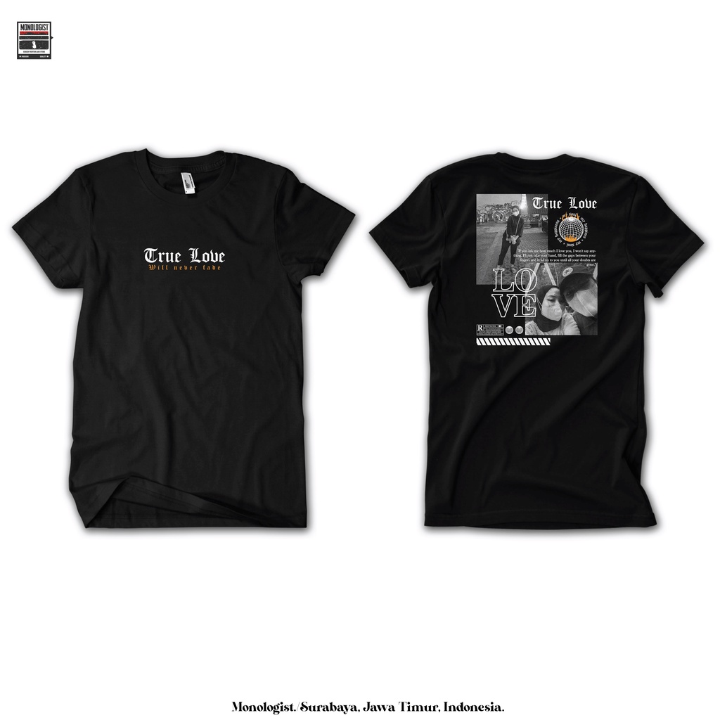 KAOS CUSTOM STREETWEAR DESAIN AESTHETIC | KAOS BUCIN / COUPLE SATUAN | KAOS VIRAL TIKTOK.