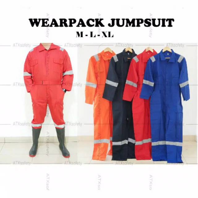 Wearpack Terusan / Baju Safety Jumpsuit / Wearpak / Werpak ATX