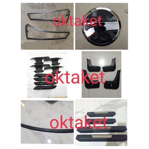 paket lengkap Almaz hitam chrome garnish outer handle tank mudguard sillplate