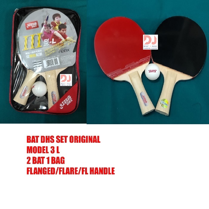 BAT TENIS MEJA PINGPONG, SET, DHS III