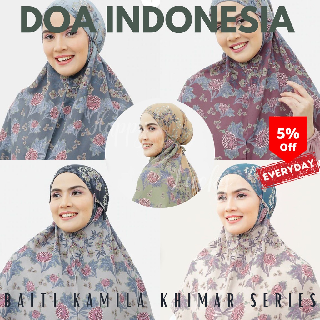 Promo DOA Khimar/Bergo (Jilbab/Hijab Instan) - Baiti Kamila Series - BUKAN REJECT