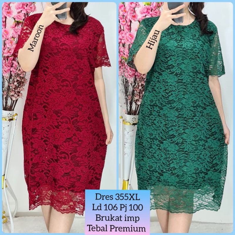 Dres brokat halus