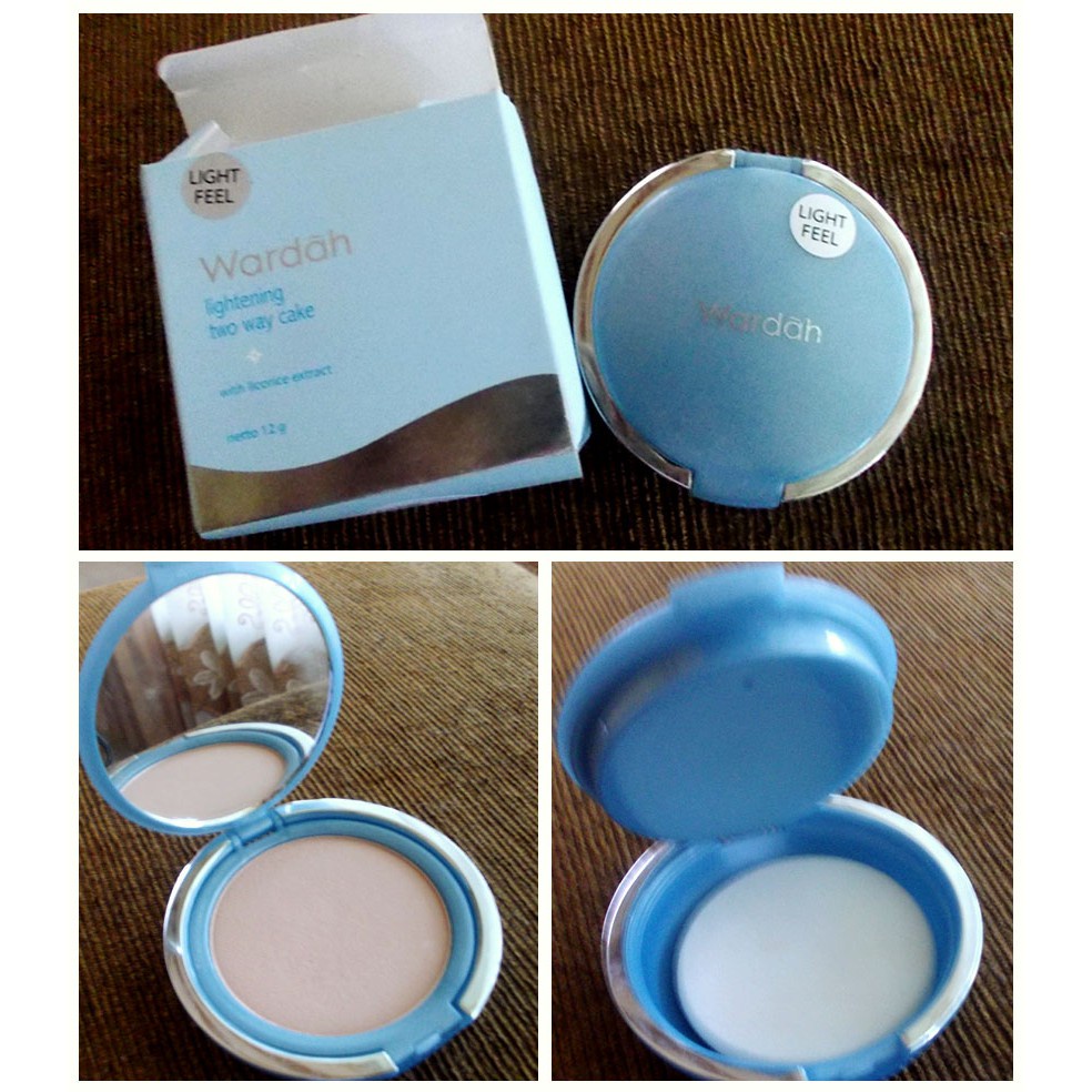 FULL SIZE &amp; REFILL Wardah Lightening Powder Foundation Two Way Cake Light Feel ( TWC ) (VC)