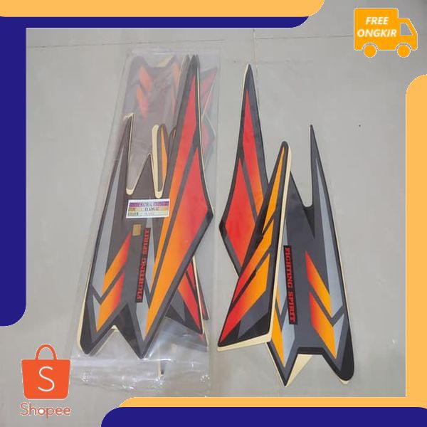 Stiker Bodi & Lis Body & Striping RxKing 2002 Oren