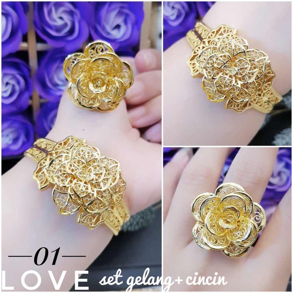 Xuping set perhiasan lapis emas 24k 2903i