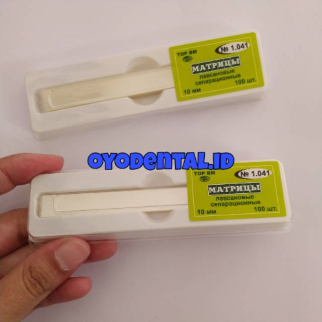 Dental matrix seluloid / matriks celluloid celuloid / mylar strip