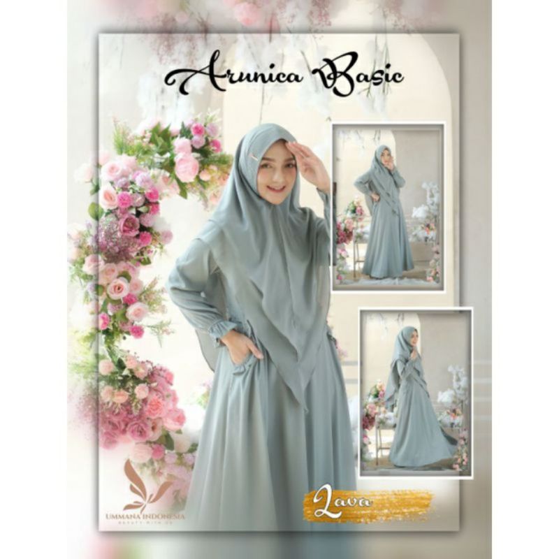 (SALE  READY)GAMIS ARUNICA BY UMMANA INDONESIA/GAMIS LEBARAN MURAH/GAMIS BRANDED POLOS/GAMIS CASUAL/