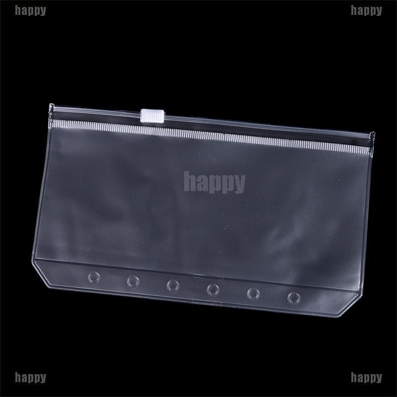 (Happy) Amplop Binder Transparan Ukuran A5 / A6 / A7 Dengan Resleting