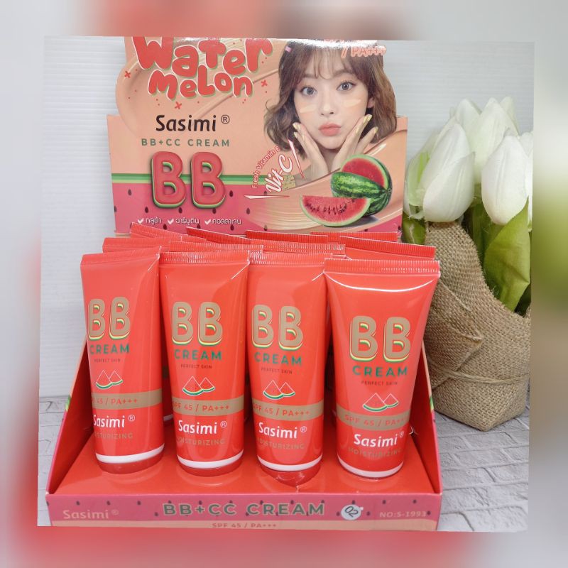 BB +CC CREAM SASIMI WATER MELON PERPCS NO.1993