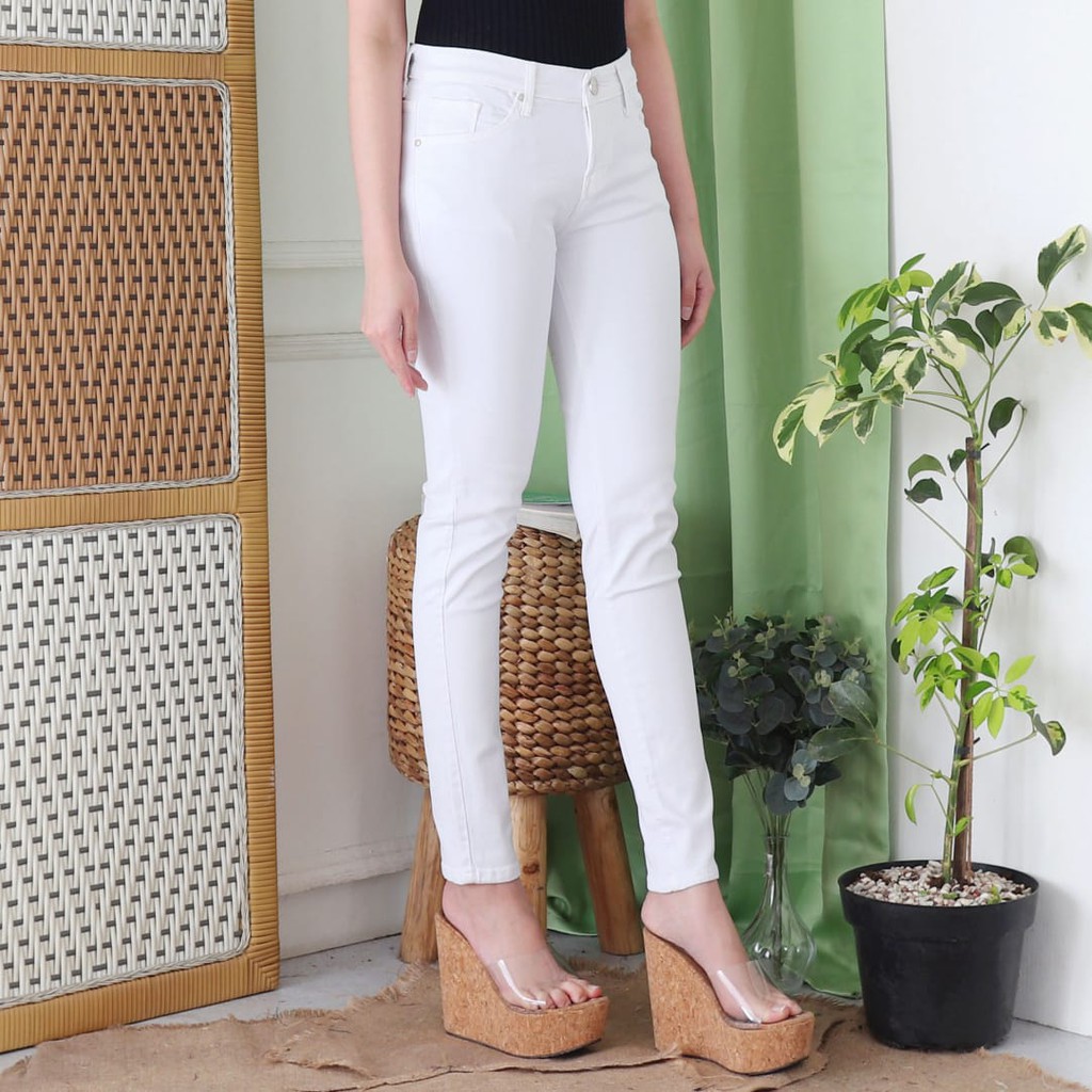 7C-G CELANA JEANS PREMIUM PENSIL PUTIH /SKINNY JEANS /STREACHT /BIG SIZE /JUMBO SIZE/ 27 - 38