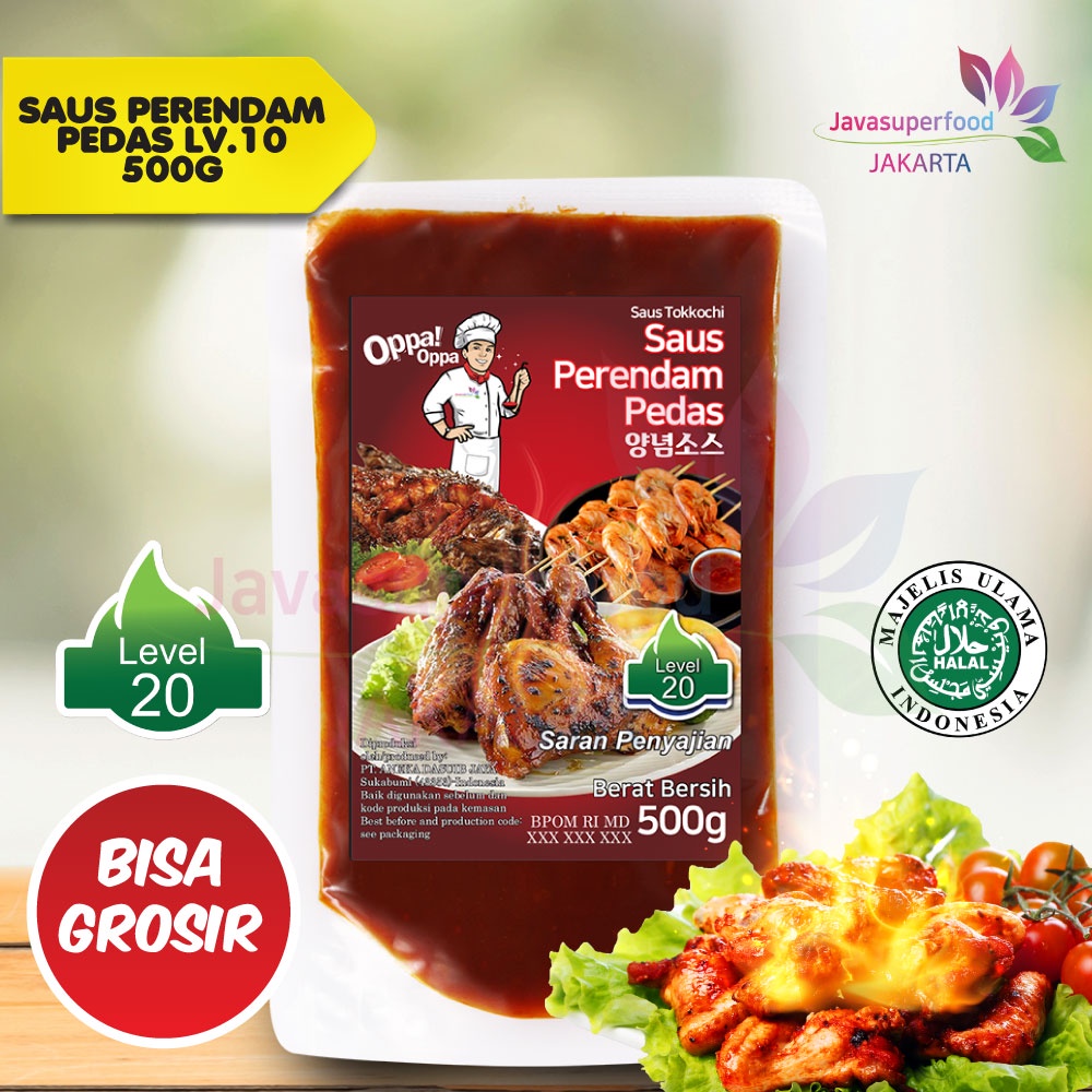 Saus Perendam Pedas Tokkochi Saus Buldak Pedas 500g Level 20 Oppa-Oppa