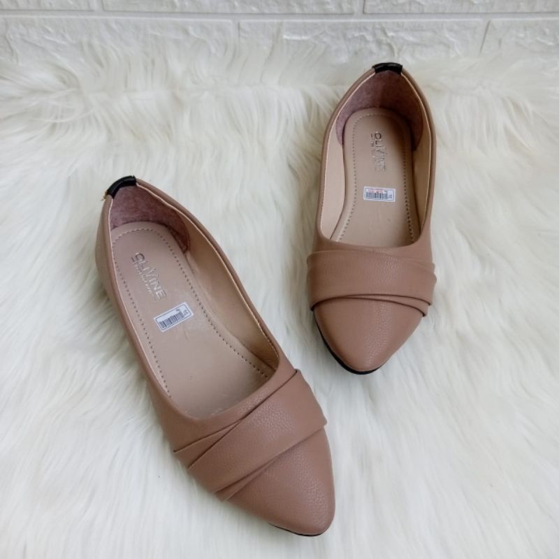 SEPATU BALET KERJA SIMPLE KEKINIAN FLATSHOES TERBARU VIRAL