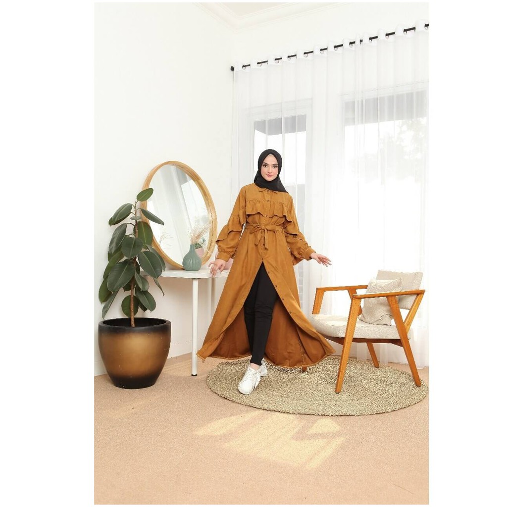 Epic Hijab Gamis Wanita Muslimah - 37043 kuning