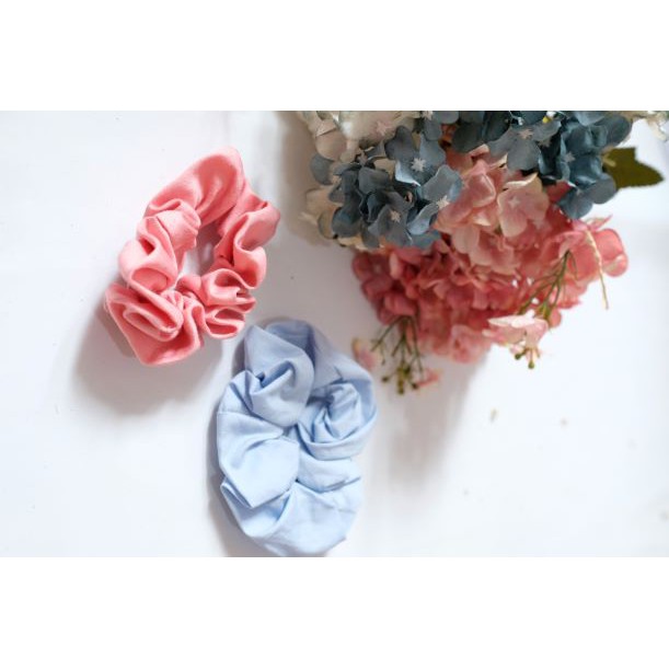 IKAT RAMBUT SCHRUNCIE TALI RAMBUT AKSESORIS RAMBUT IKAT RAMBUT KOREA IKET RAMBUT AKSESORIS KOREA-PINK