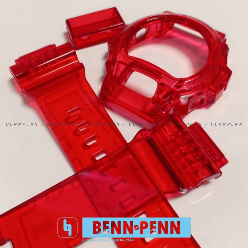 BEZEL STRAP JAM TANGAN CASIO G SHOCK GDX 6900 RED GLOSSY