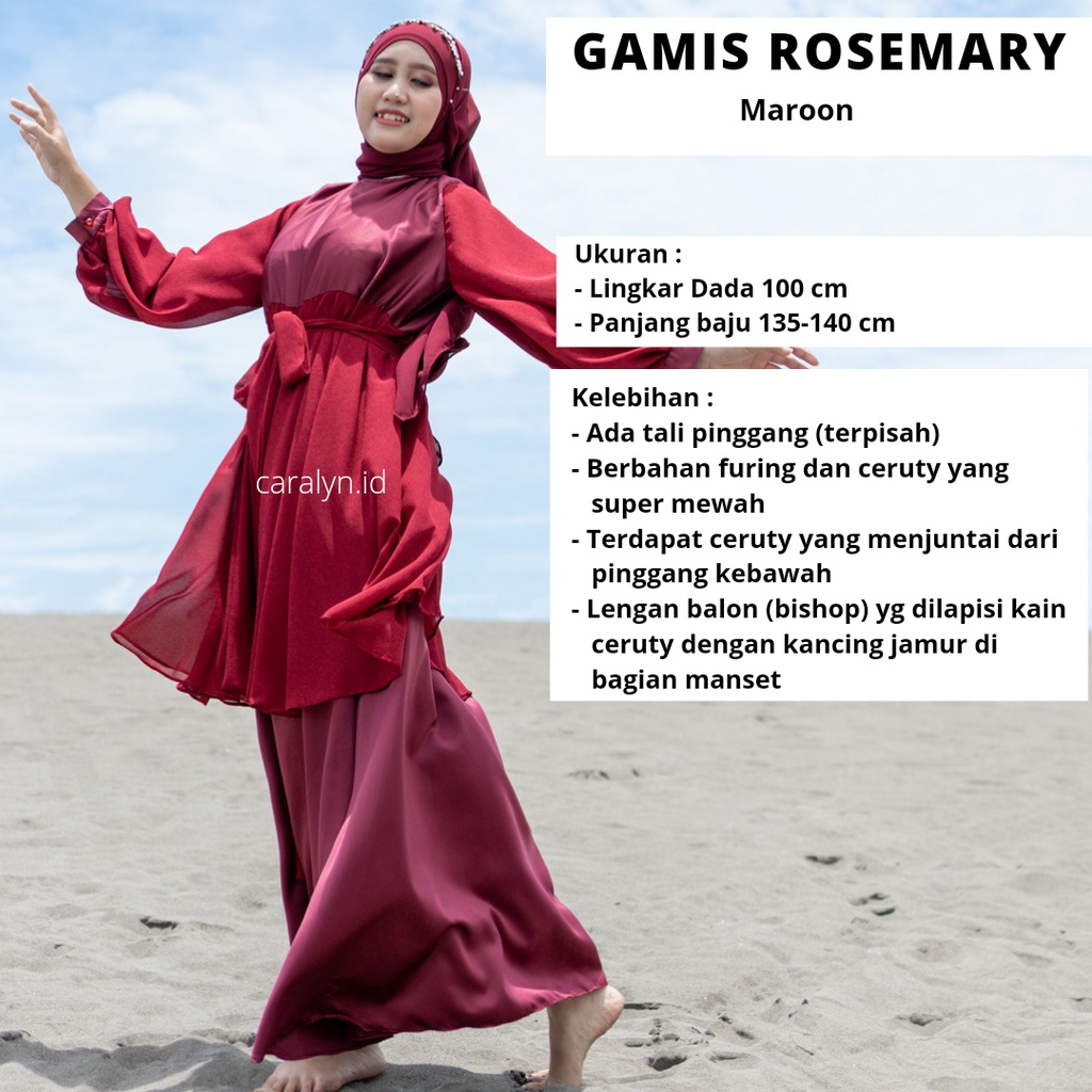 SUPER SALE GAMIS WANITA TERBARU KEKINIAN KONDANGAN VELVET ROSEMARY GAMIS CERUTY DRESS