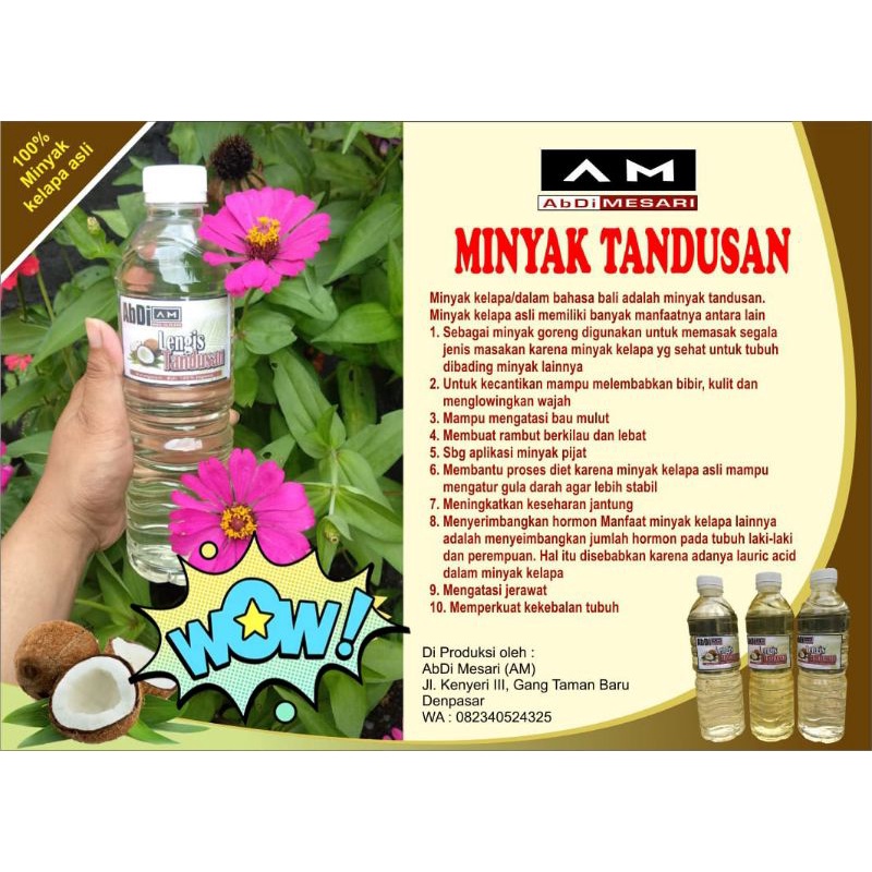 

minyak kelapa asli bali