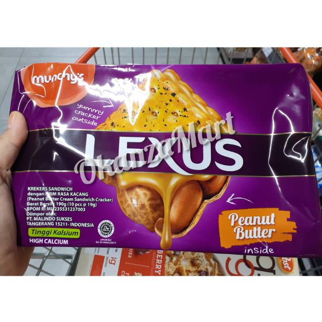 

Lexus Biscuit Peanut Butter 190gr 10 Sachet