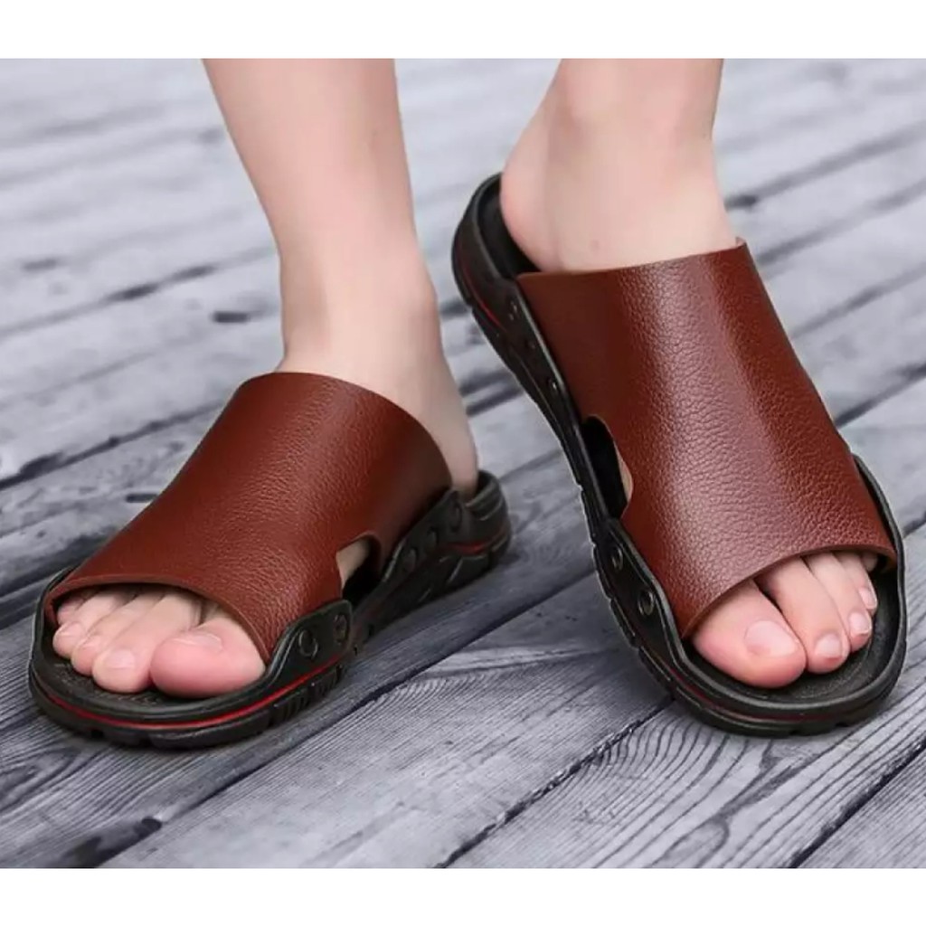 LUTTON - sandal pria tahan air - SANDAL SLOP TRES-7