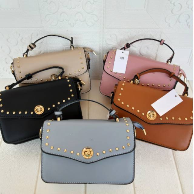 (398) Tas IMPORT FASH STUDED Wanita