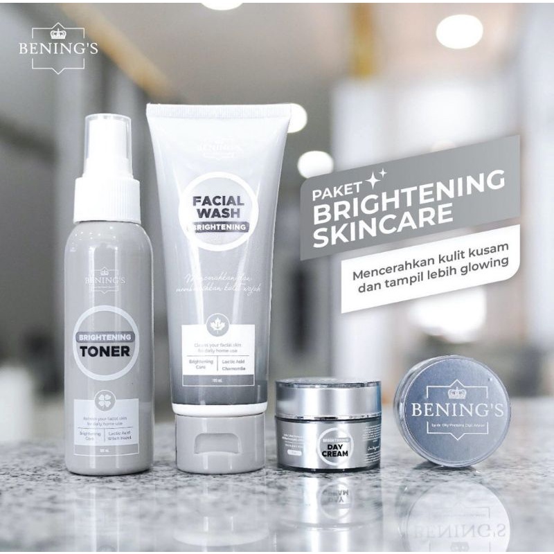 BENING'S SKINCARE PAKET EXLUSIVE/PAKET BRIGHTENING/PAKET ACNE ORIGINAL BY DR. OKY PRATAMA-PAKET BRIGHT REMAJA