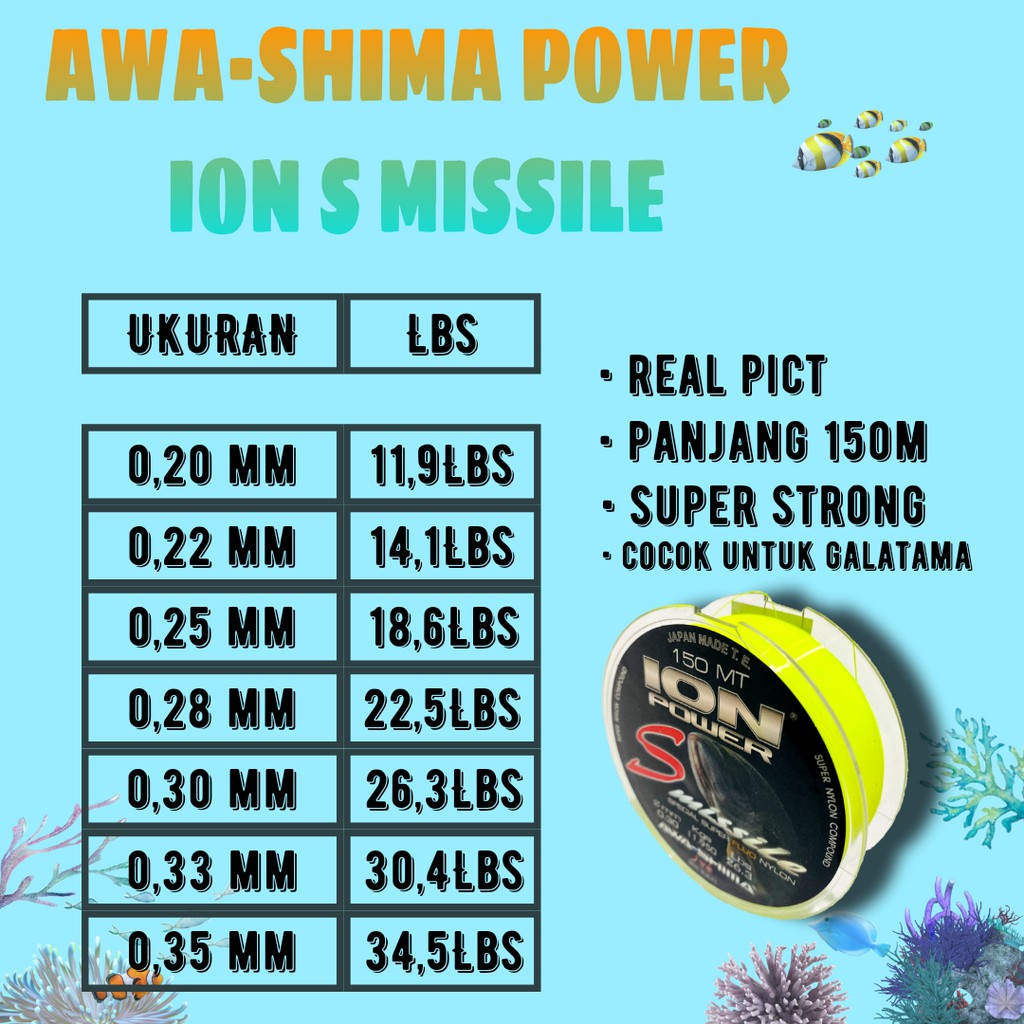 SENAR PANCING AWASHIMA ION POWER S MISSILE