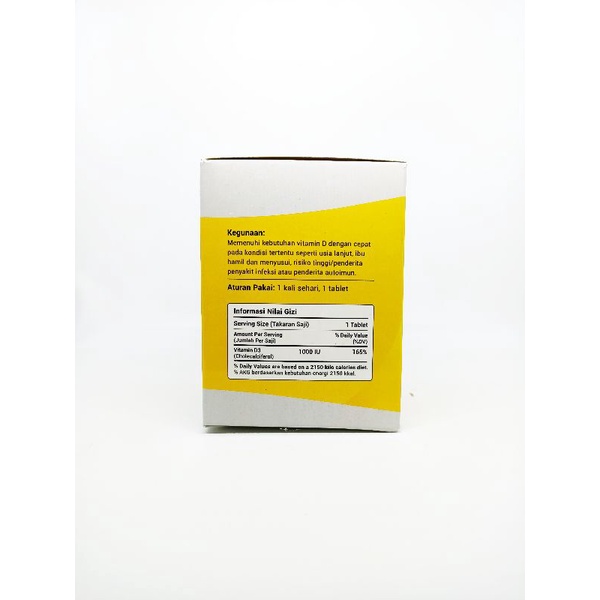 Calredal Vitamin D3 1000iu isi 60