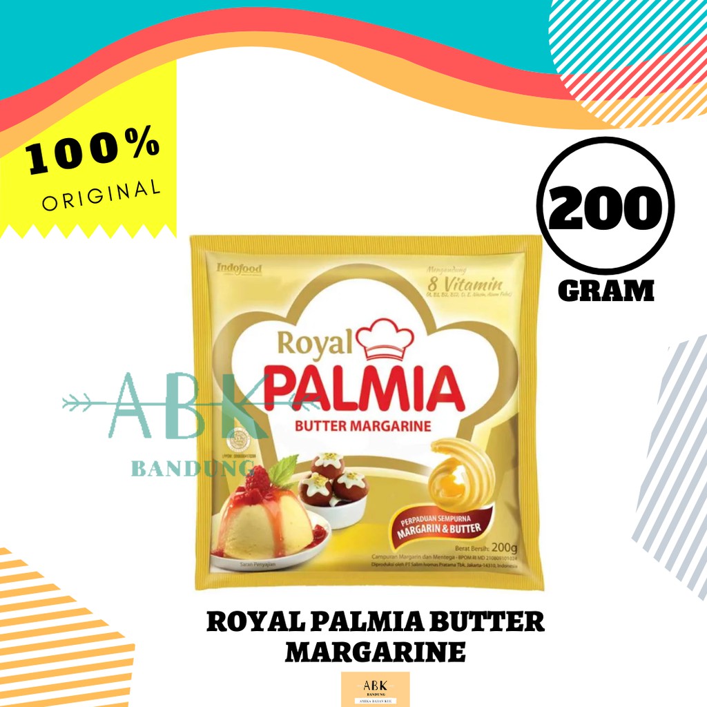 

ROYAL PALMIA BUTTER MARGARINE SACHET 200GR | MARGARIN BUTTER ROYAL